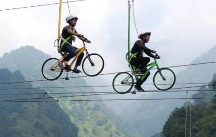 Sky Cycling in Bir Billing at 2400 Per person, Adventure activities